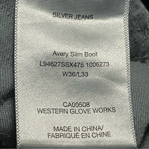 Silver jeans Avery slim boot cut jeans size 36 with 33” inseam - Picture 5 of 7